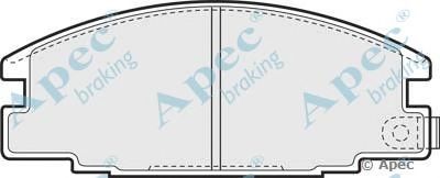 APEC BRAKING pad653 -  Комплект тормозных колодок, дисковый тормоз